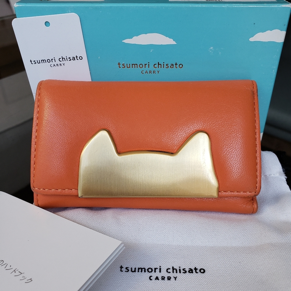 Tsumori Chisato Carry Orange Key Holder Authentic